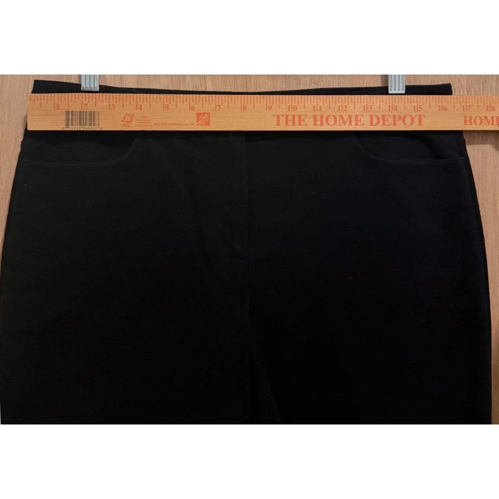 Theory Womens Black Moleskin Twill Crop Pant Straight Leg Size 8 J0804215 NWT